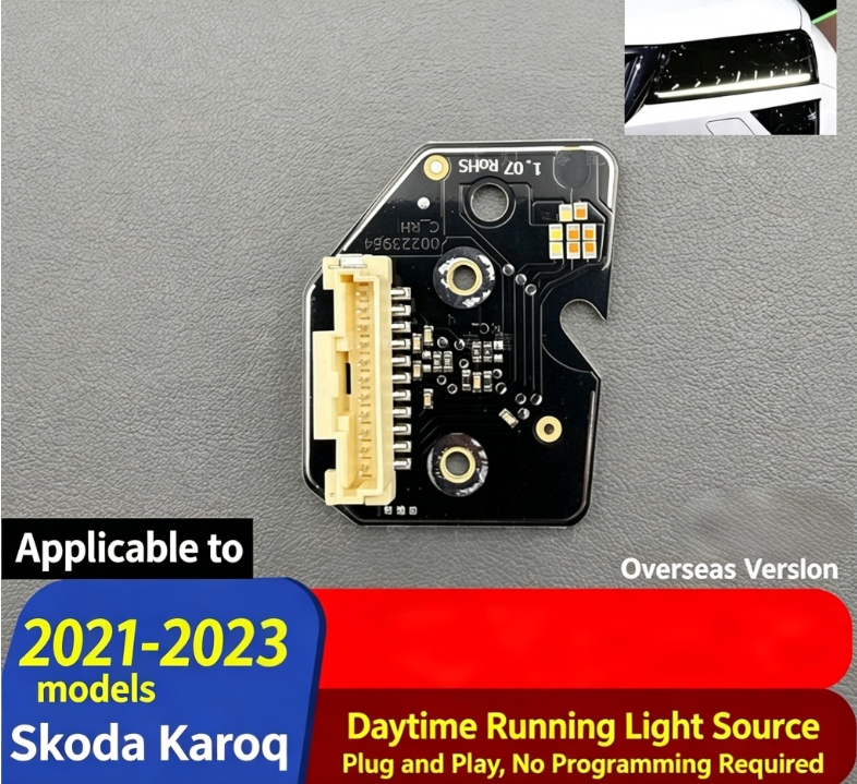 Applicable to 2022-2023 Skoda Karoq Overseas Version Daytime Running Light Source No Programming Required, Plug and Play