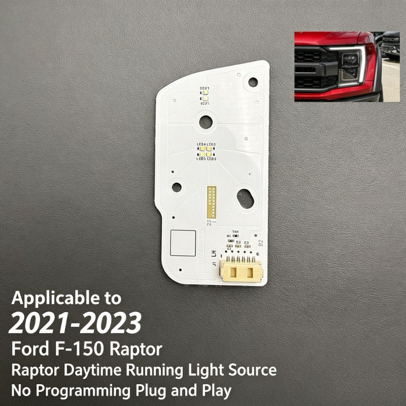 For 2021-2023 Ford Raptor F150 DRL Light Source Module, LED Daytime Running Light Board, Brand New White Light Source (Left & Right)