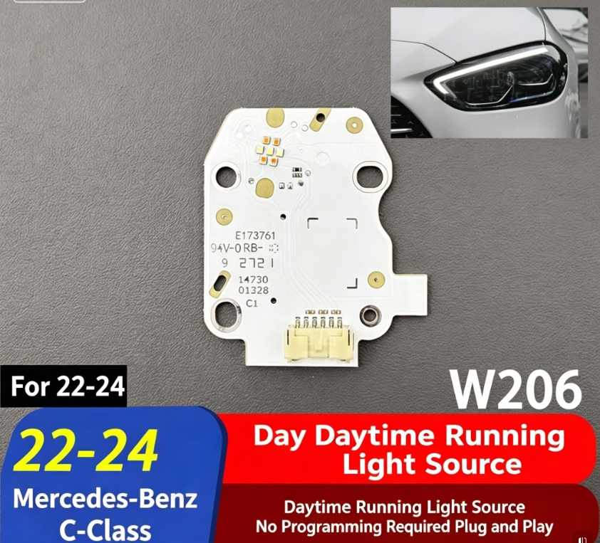 For 2022-2024 Mercedes-Benz C-Class W206 LED Daytime Running Light Source Board Module, Outer DRL Light Panel