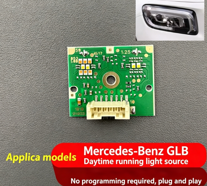 2020-2025 Mercedes GLB LED Headlight Daytime Running Light (DRL) Source Board, Turn Signal Lamp Control Module, Direct Replacement