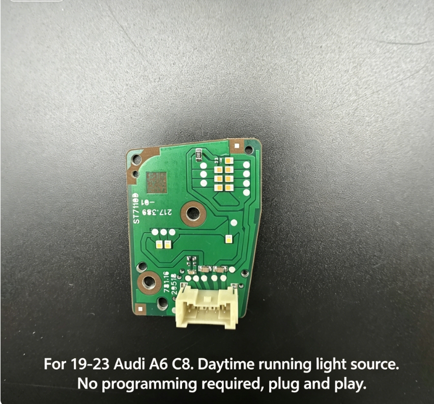 For 2019-2023 Audi A6 C8 Daytime Running Light, Upgraded Copper Board Large Light Source